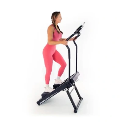 Image of Echelon Stair Climber Max for Home Cardio with LCD Display, 32 Resistance Levels, Bluetooth Connectivity, Adjustable Foam Handlebars, Compact Foldable Design, Supports Up to 140kg/300lb