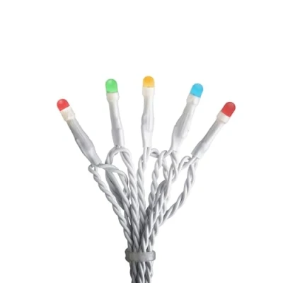 Image of Konstsmide LED Fairy Lights Indoor Outdoor Use Mains Powered Christmas Decorations 120 Multi Coloured String for Plug in