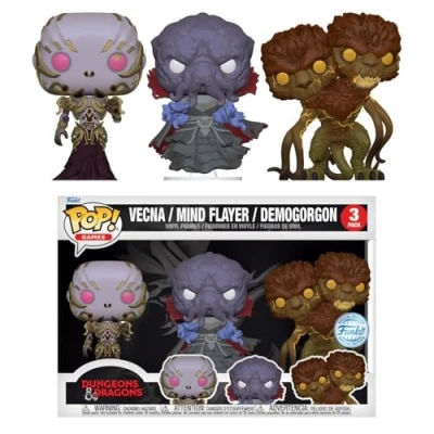 Image of Funko POP! Games: Vecna, Mind Flayer, Demogorgon (Dungeons &amp; Dragons) Special Edition