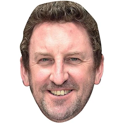 Image of FoxyPrinting LEE MACK JB Funny Comedian Fancy Dress Cardboard Celebrity Party Face Mask