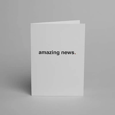 Image of Blake Note Cards Sage News White with envelopes 5 x 7 Inch (127mm 176mm) Pack of 10