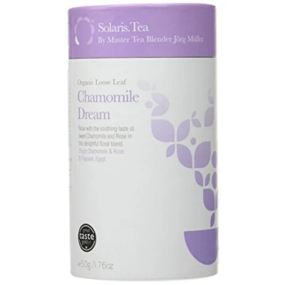 Image of Solaris Tea Organic Loose Whole Leaf Chamomile Dream Herbal Blend 50 g