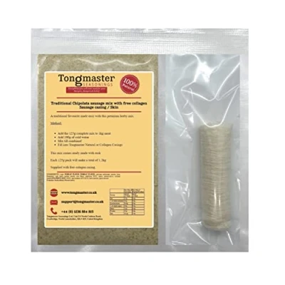 Image of Traditional Chipolata Sausage mix with free collagen casing/Skin