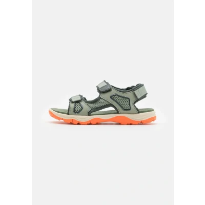 Image of Jack Wolfskin Taraco Beach Unisex Walking sandals for kids, Size: 6.5, Mint leaf Imitation leather/ textile
