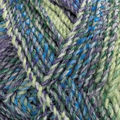 Image of James Brett Marble Chunky Knitting Yarn 100% Soft Acrylic Wool 200g Ball (Purple Green Blue MC3)
