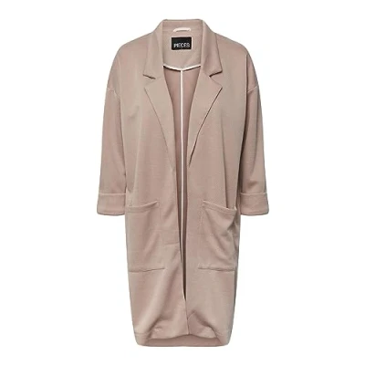 Image of PIECES Women&#039;s Pcdorita 3/4 Coatigan Noos Coat, Woodrose, M