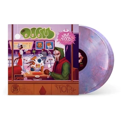 Image of MF Doom MM..Food Sweetart Marble vinyl Sam Rodriguez Cover Artwork Sealed 2024 UK 2 LP set RSE0400 1