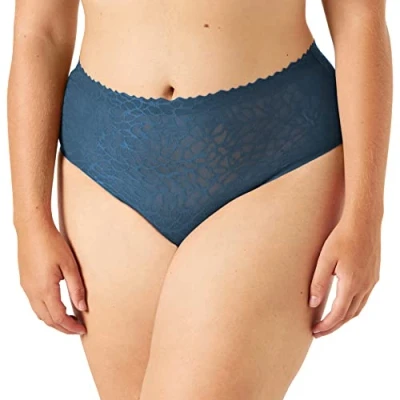 Image of Sloggi Women&#039;s Zero Feel Lace 2.0 High Waist Underwear, Secret Lagoon, S