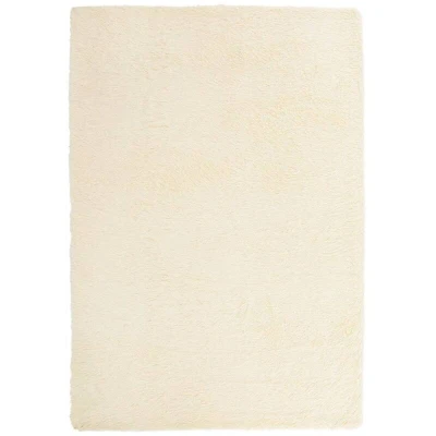 Image of vidaXL Shaggy Rug High Pile NAVARRA Cream 200x290 cm Polyester