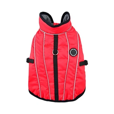 Image of Puppia Expedition Pet Coat, Small, Red