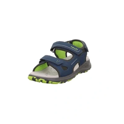 Image of Superfit Criss Cross Sandal, Blue Green 8040, 9 UK