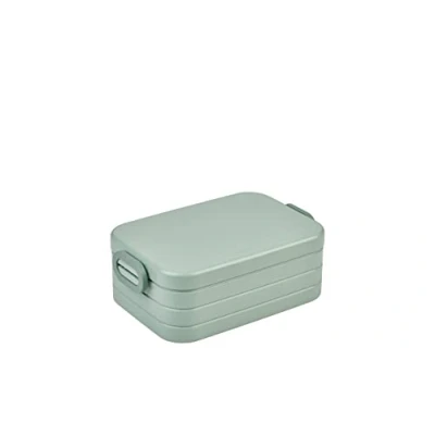 Image of Mepal Lunch Box Midi to Go for 2 Sandwiches or 4 Slices of Bread Snack &amp; Adults Nordic sage