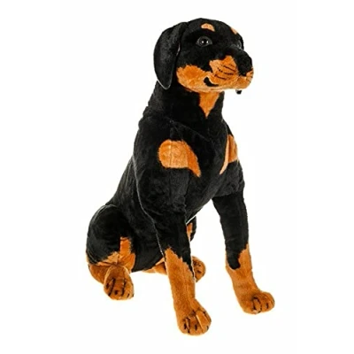 Image of HKT Curvaso GIANT ROTTWEILER SOFT TOY TEDDY BEAR 50CM HUGE CUDDLY STUFFED ANIMALS PLUSH CHILDREN GIRLFRIEND VALENTINES CHRISTMAS WEDDING DAY PRESENT &amp; FREE SURPRISE GIFT INCLUDED, Brown