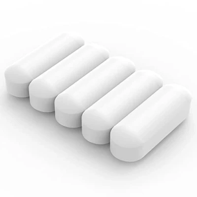 Image of Labasics 5 Pack Stir Bar Set, 10 mm PTFE Coated Magnetic Stirring Bars White Laboratory Mixer for Stirrers, PK