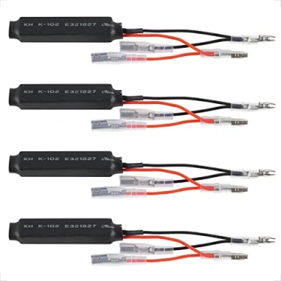 Image of Evermotor 4Pcs 12V 10W Motorcycle LED Flasher Turn Signal Indicator Resistor Adaptor Flash for Moped Scooter
