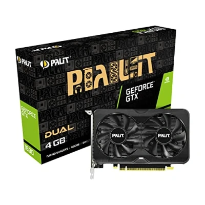 Image of Palit GTX1630 DUAL, PCIe3, 4GB DDR6, HDMI, 2 DP, 1785MHz Clock, Compact
