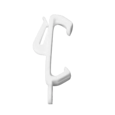 Image of Plastic Curtain Track Rail Gliders Hooks to Fit Harrison Drape Elegance White (30)