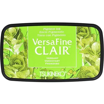 Image of Tsukineko Verdant Versafine Clair Ink Pad, Synthetic Material, Green, 5.6 x 9.7 2.3 cm