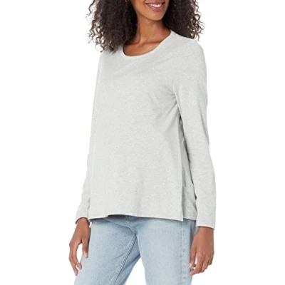 Image of Amazon Essentials Women&#039;s Nursing T Shirt, Light Grey Heather, S