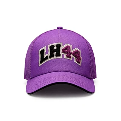 Image of Mercedes AMG Petronas Formula One Team Lewis Hamilton Trucker Cap Purple Unisex Size: Size