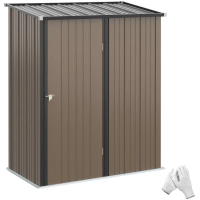 Image of Outsunny Outdoor Storage Shed Steel Garden w/Lockable Door for Backyard Patio Lawn845 532BN