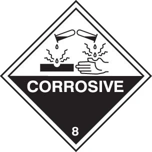 Image of Warning Signs Corrosive Rigid Plastic