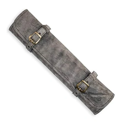 Image of Knife Bag Leather Chefs, 7 Compartment Genuine Chef&#039;s Roll, Large, for Knife, Kitchen Bag, Sam (Antique)