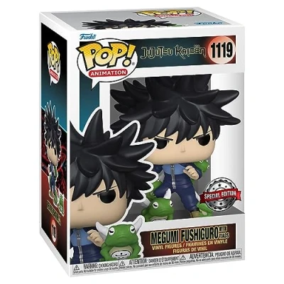 Image of Funko Pop! &amp; Buddy: JJK Megumi Fushiguro With Toads Jujutsu Kaisen Collectable Vinyl Figure Gift Idea Official Merchandise Toys for Kids Adults Anime Fans