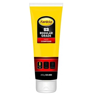 Image of FARECLA G3 Rubbing Compound Regular Cutting Paste 400g Tube Car Polishing scratch Swirl Remover Colour Restorer Permanent Finish Contains no fillers so marks will not reappear