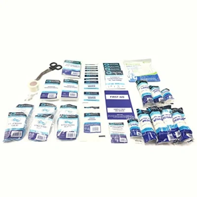 Image of Small 90 Piece QUALICARE Refill BSI BS8599 Compliant Professional Workplace Essential First AID