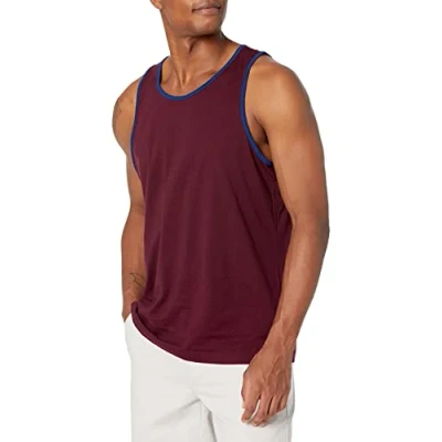 Image of Amazon Essentials Men&#039;s Regular Fit Vest, Blue Burgundy, L