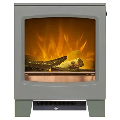 Image of Acantha Lunar Electric Stove in Grey