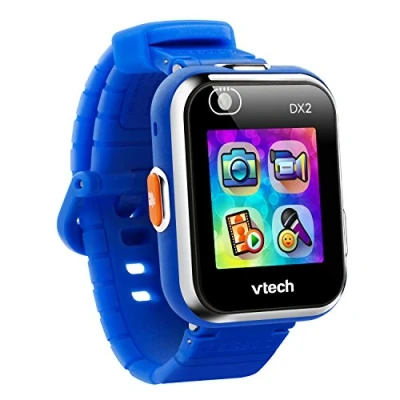 Image of VTech Kidizoom Smart Watch DX2, Blue for Kids with Games, Camera Photos &amp; Videos, Colour Screen, Photo Effects More, Infants aged 4, 5, 6, 7 + years , 1.5 x 4.6 22.4 cm
