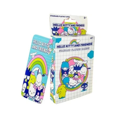 Image of Hello Kitty Playing Cards, 52 Standard Card Deck, Kuromi, My Melody, Keroppi Kawaii Officially Licensed (US Version)