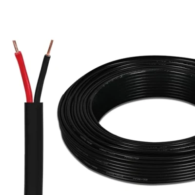 Image of Yinaolan Flat Twin 2 Core Cable 20M 12V 24V Conductor Electrical Wire, * 0.5mm² 20 Metres Flexible Extension for LED Light, Automotive, Boat Equitment