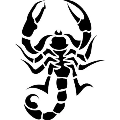 Image of LightningSigns Tribal Scorpion Car,Camper Van Window 4x4 Stickers 1