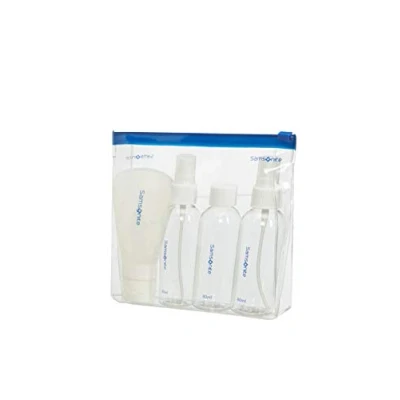 Image of Samsonite Global Travel Accessories Set Pack of 4 Bottles, 17 cm, Transparent (Translucent)