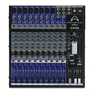 Image of Wharfedale Pro SL824USB Studio/Live Mixer with 8 Mic Channels