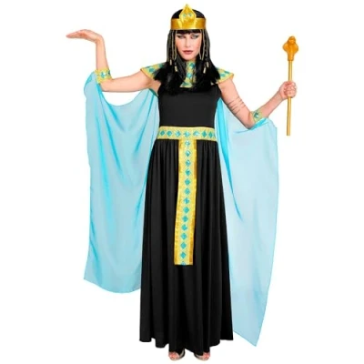 Image of Widmann 45602 Kostüm Kleopatra Cleopatra Costume, Solid, Black, M