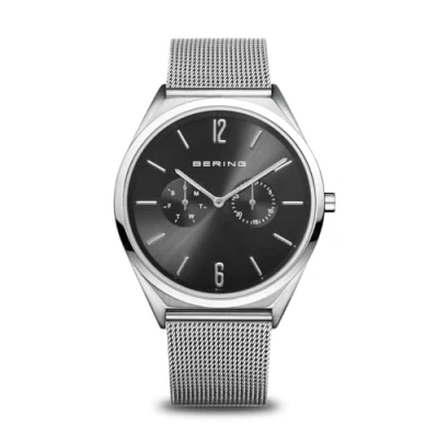 Image of BERING Unisex Analog Quartz ultra slim collection Watch with stainless steel Strap and Sapphire Crystal 17140 002