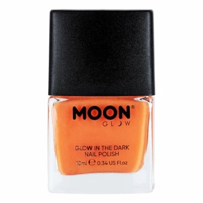 Image of Moon Glow in the Dark Nail Polish 10ml Orange Phosphorescent Varnish