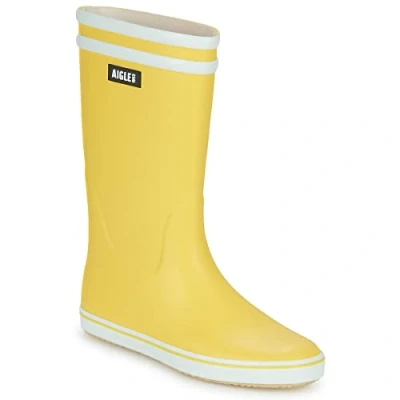 Image of Aigle Women&#039;s Falkland 2 Rain Boot, Yellow White, 2.5 UK