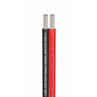 Image of TUOFENG 12 AWG Silicone Electrical Wire 10 Meter [Black 5 m Red m] Soft and Flexible Tinned Copper 3.3mm² Hook Up Insulated Stranded