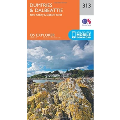 Image of Explorer 313 Dumfries &amp; Dalbeattie Map With Digital Version