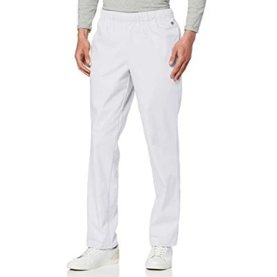 Image of BP 1645 400 21/Ms, Unisex trousers, with elasticated waist 215,00 g/m², fabric blend, Color white, Size Ms