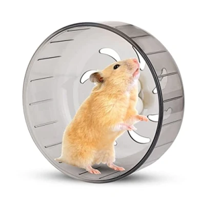 Image of 13 CM Hamster Running Wheel Acrylic Small Pet Treadmill Rat Pets Exercise Play Toys Silent Washable Run