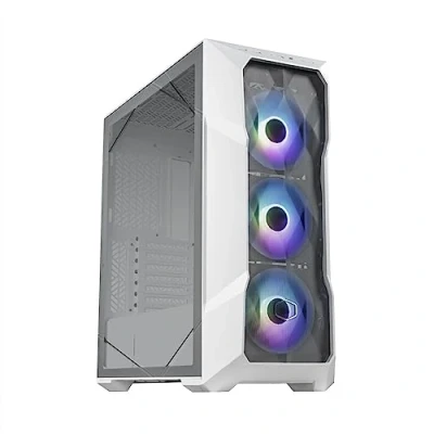 Image of Cooler Master MasterBox TD500 Mesh V2 E ATX Mid Tower PC Case with Tessellated Mesh, 3 x 120mm Pre Installed ARGB Fans, Removable Top Panel, Tempered Glass Side USB Type C 10Gbps Black