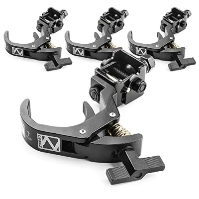 Image of beamz BC50B 150F Foldable Quick Trigger Stage Lighting Clamps (x4) 80kg Load 35 60 mm Diameter