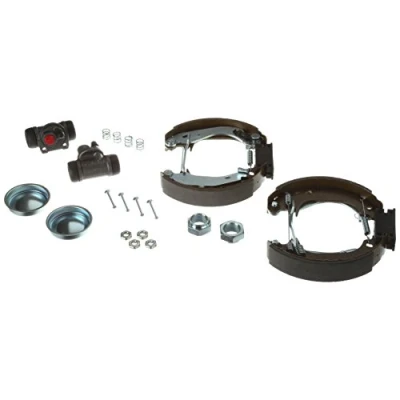 Image of 42416C, 424204, 424229 brake Set, drum brakes VALEO 554661 Rear Axle with wheel cylinder PEUGEOT: 106 II Hatchback, I Hatchback