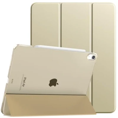 Image of TiMOVO for iPad Air 13 Inch Case M2 2024, Slim Stand Cover inch, Support Touch ID, Auto Wake/Sleep Smart Shell with Translucent Back, Case, Starlight